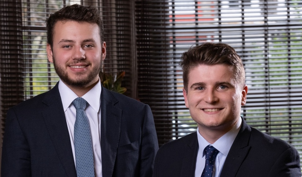 Two new faces for Garness Jones team as senior staff take university students under their wings